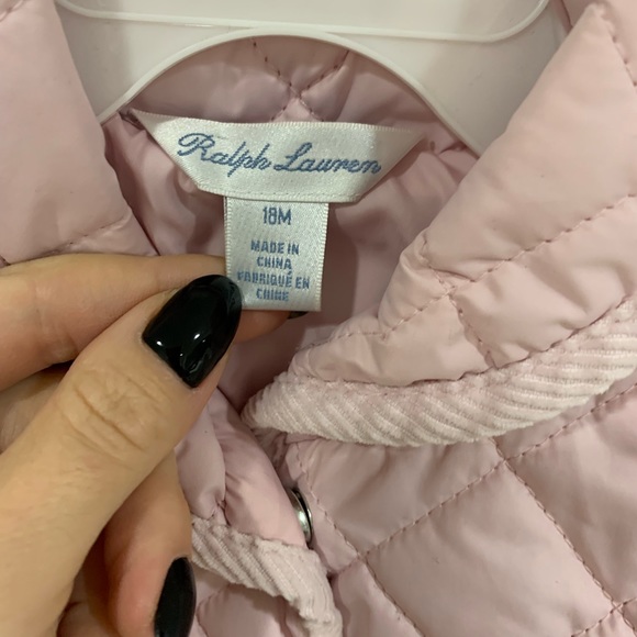 Ralph Lauren Baby Toddler girl quilted Pink Jacket - Picture 4 of 7